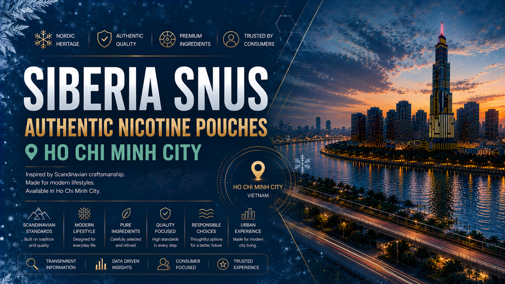 Snus SIBERIA — Extreme Strength Nicotine Pouches in Saigon